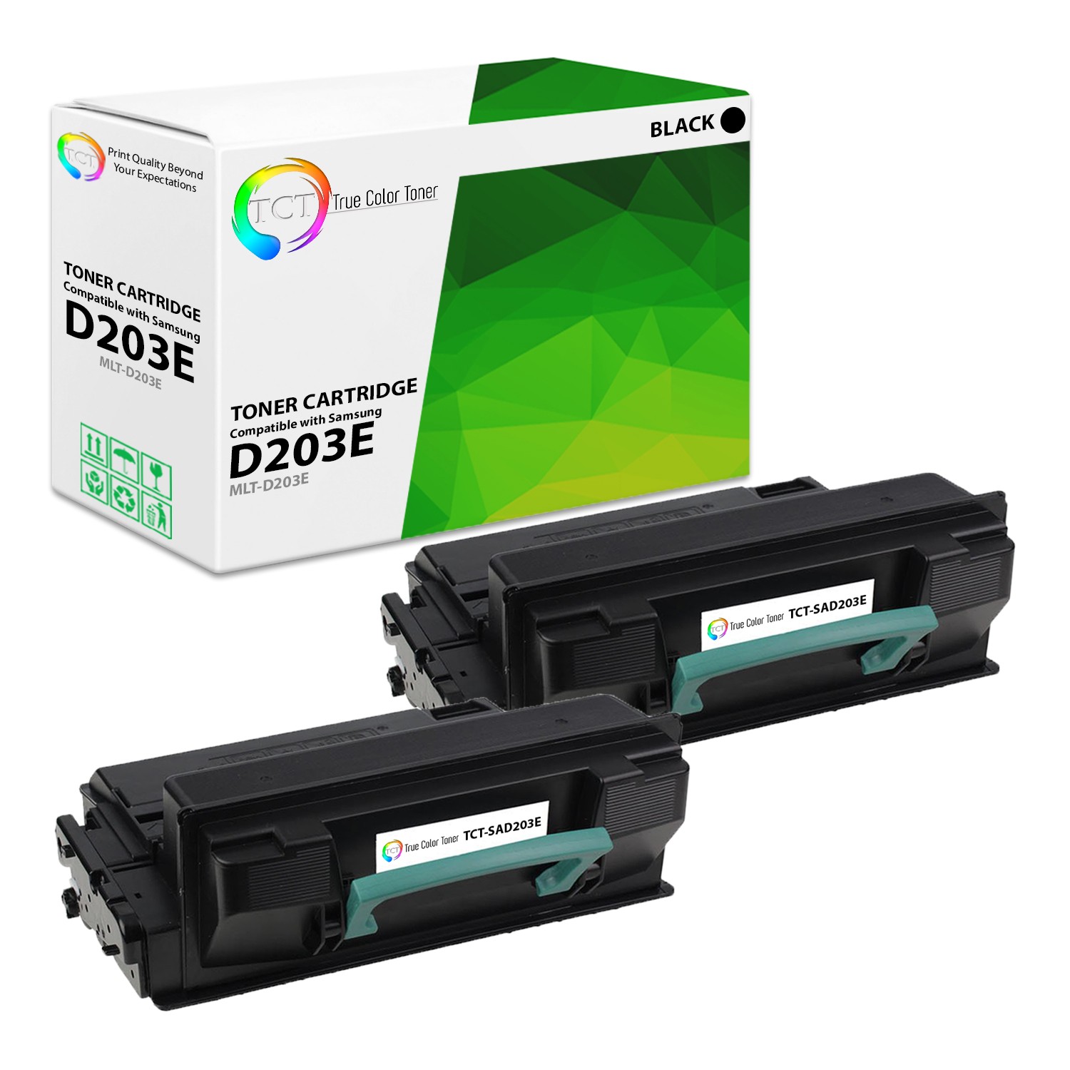 TCT 2PK MLT-D203E Extra Yield Toner For Samsung ProXpress SL-M3870 M4070 M3820