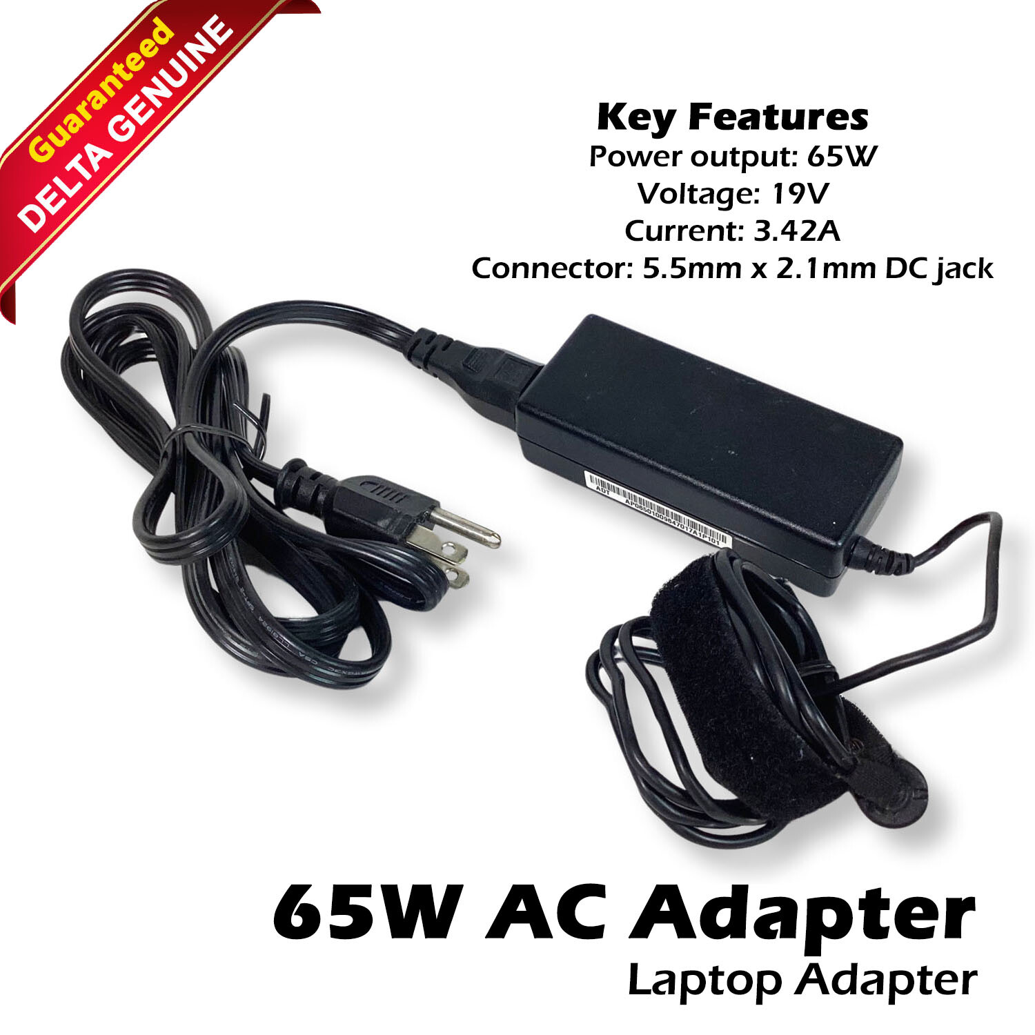 Delta Electronics 65W Toshiba Satellite 19V 3.42 Laptop Power Adapter SADP-65KB