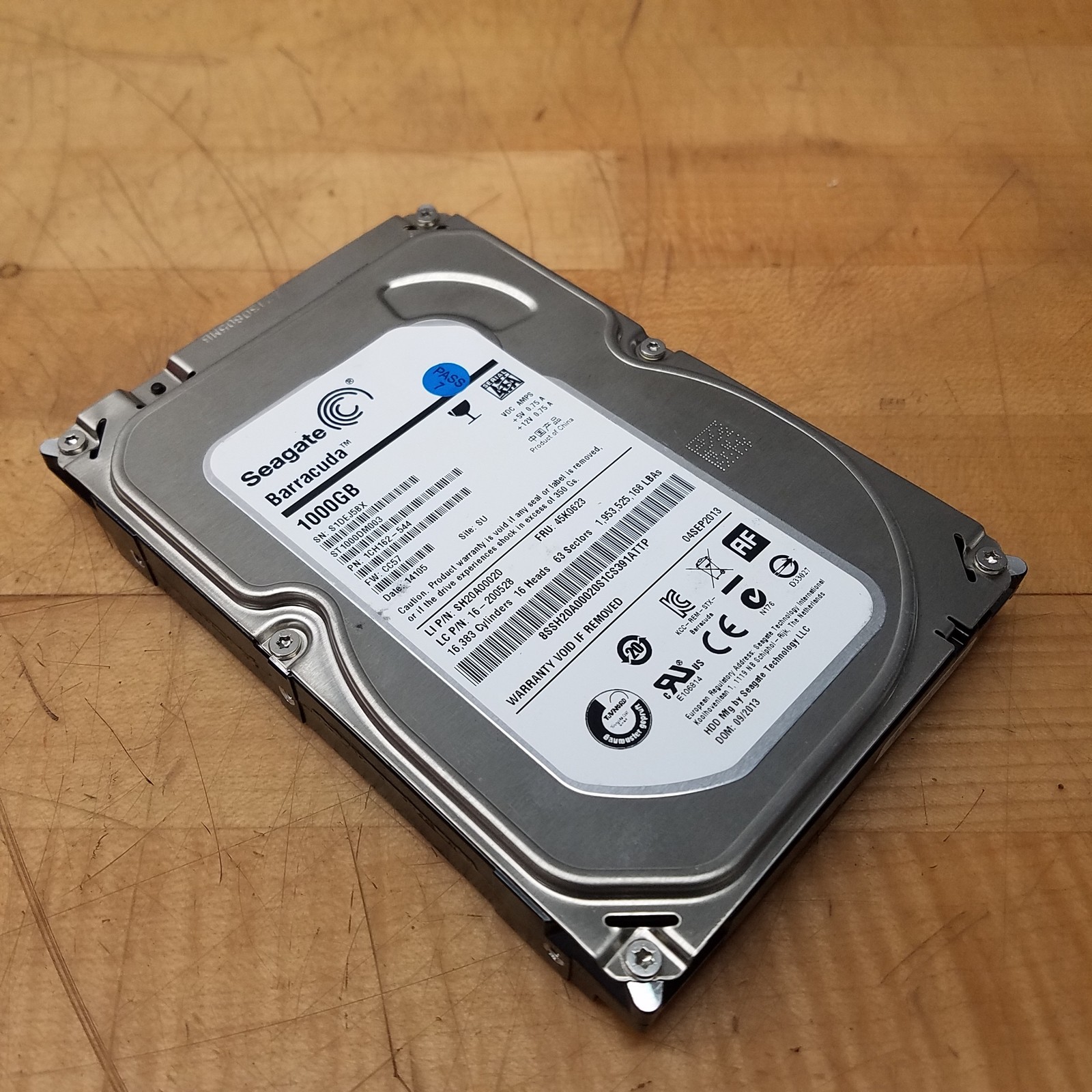 Seagate ST1000DM003 3.5" DATA HD, 1TB, 1CH162-544, Date 14105, CC57 - USED