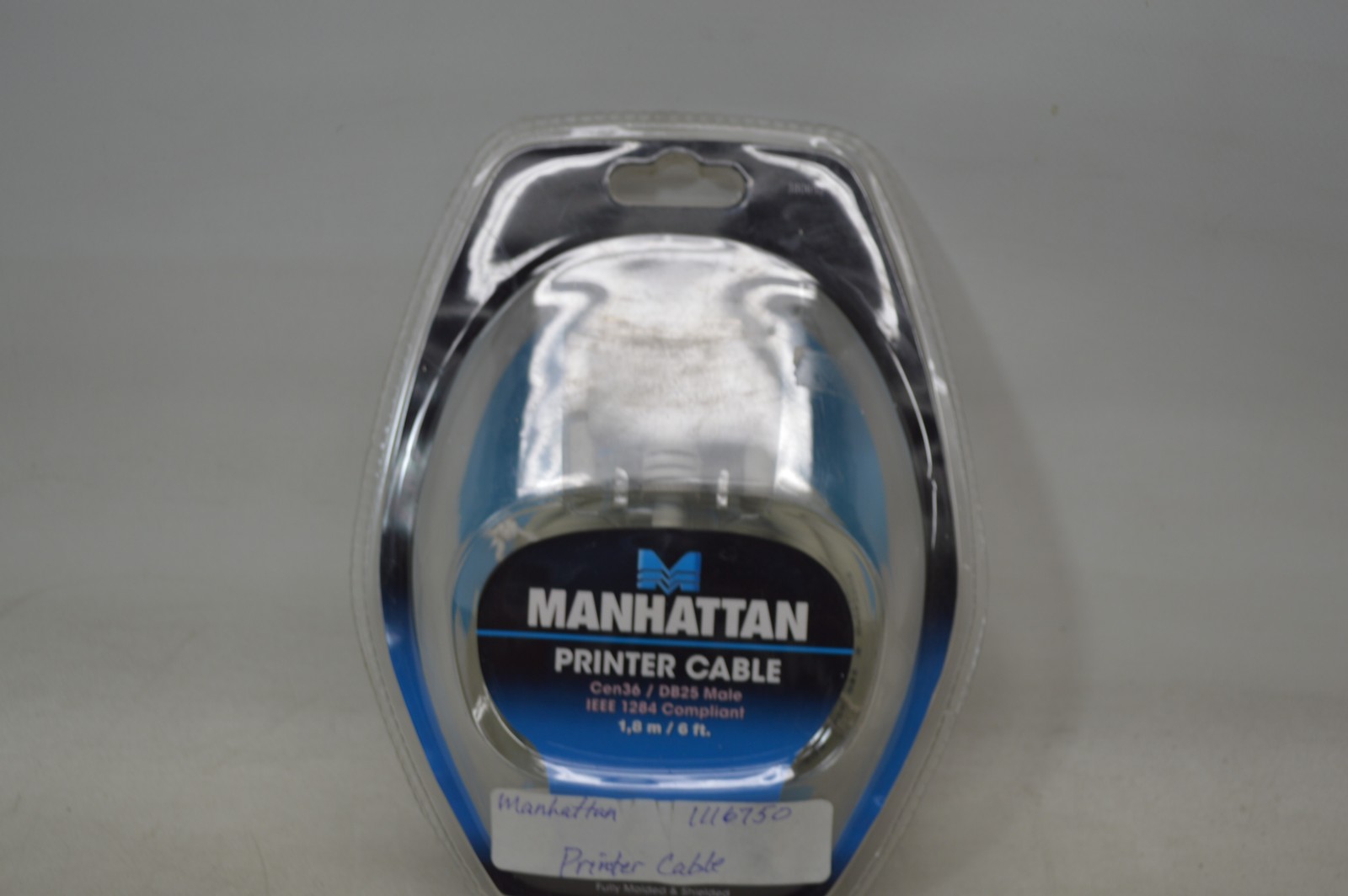 Manhattan Cen36 / DB25 Male IEEE 1284 1,8m / 6 ft 380652 *New Unused*
