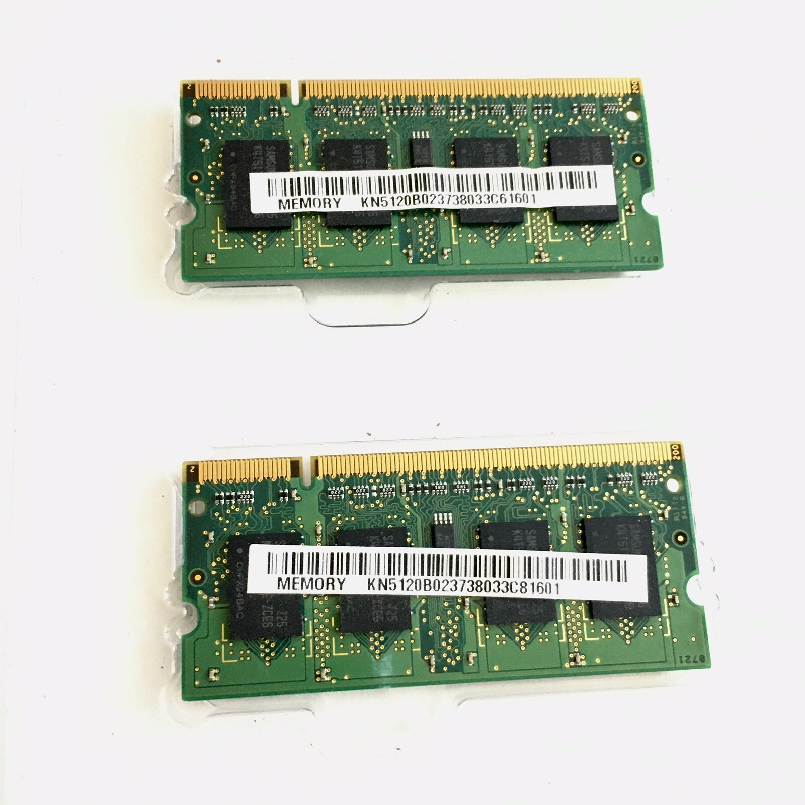 Lot of 2 Samsung M470T6554EZ3 - CE6 512MB 2Rx 16 Laptop RAM Memory