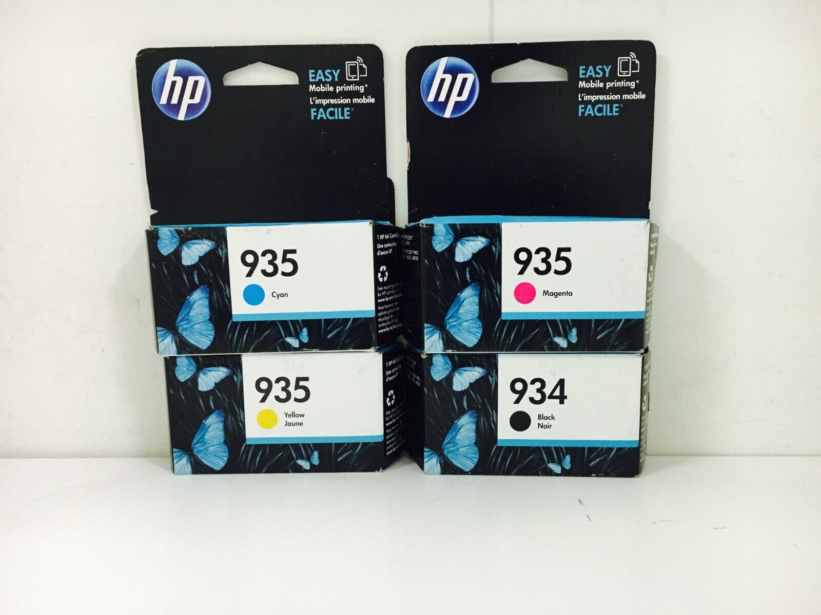 New Genuine HP 934 935 Black Color Ink Cartridges OfficeJet Pro 6860