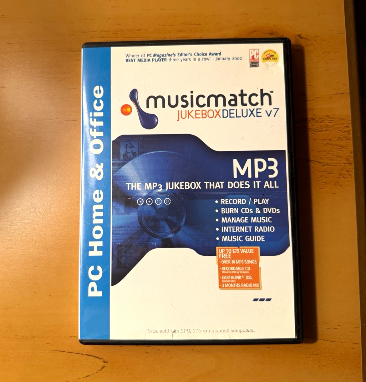 Musicmatch Jukebox Deluxe v7 Music/Audio Software CD for Windows 98/ME/2000/XP