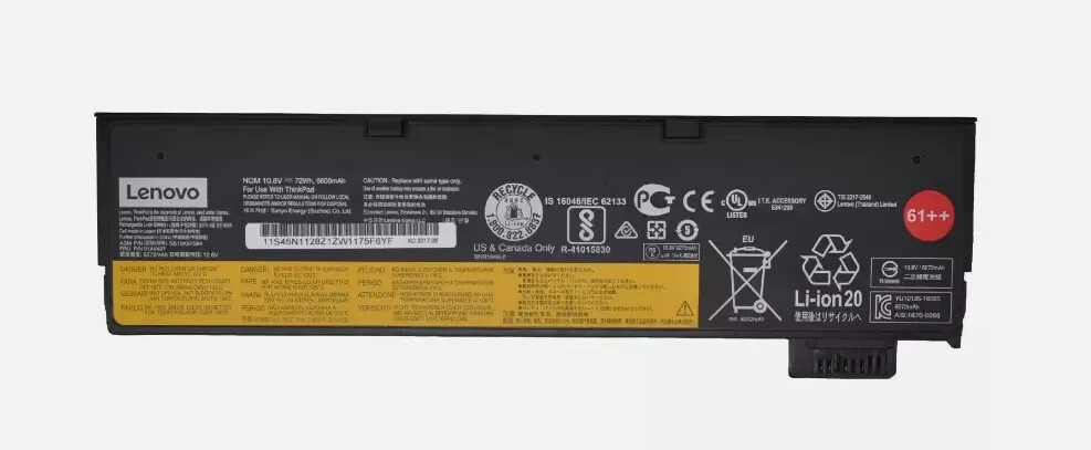 Original 72Wh 01AV427 Battery For Lenovo Thinkpad T470 T480 T570 T580 P51S P52S