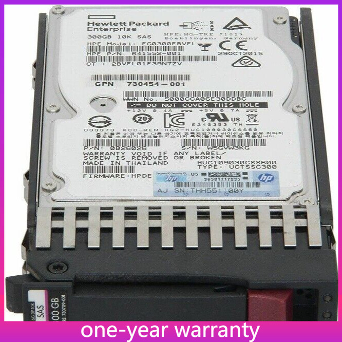 730709-001 641552-001 New E2D55A 300GB  HP MSA 2.5" 10K 6G DP SAS HDD Hard Drive
