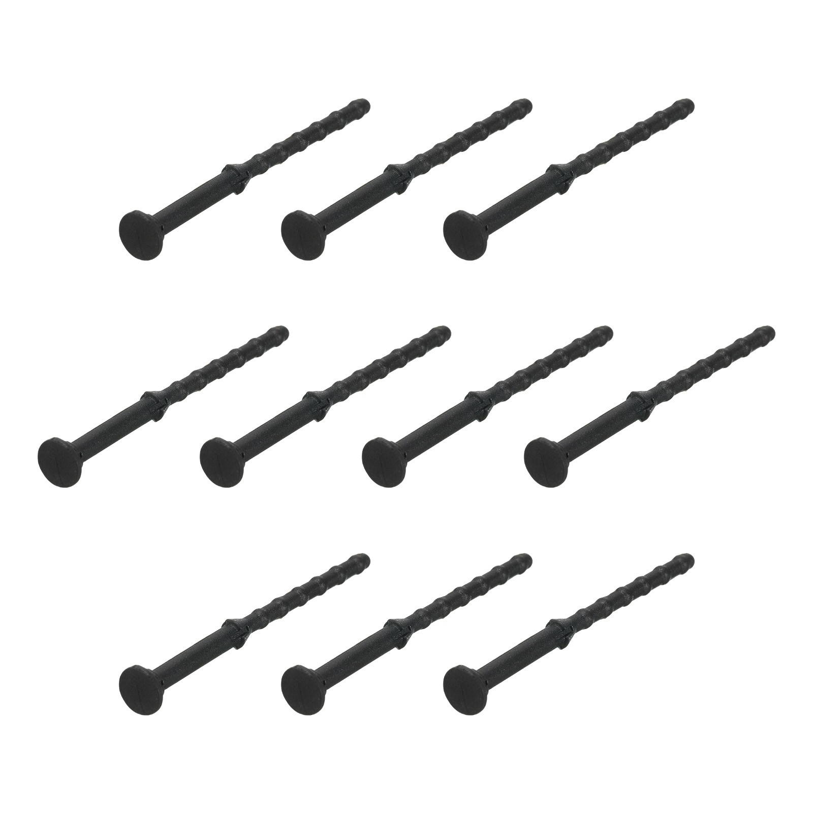 30PCS Fan Shock Absorbing Rubber Nail, Silicone Cooler for PC, Black