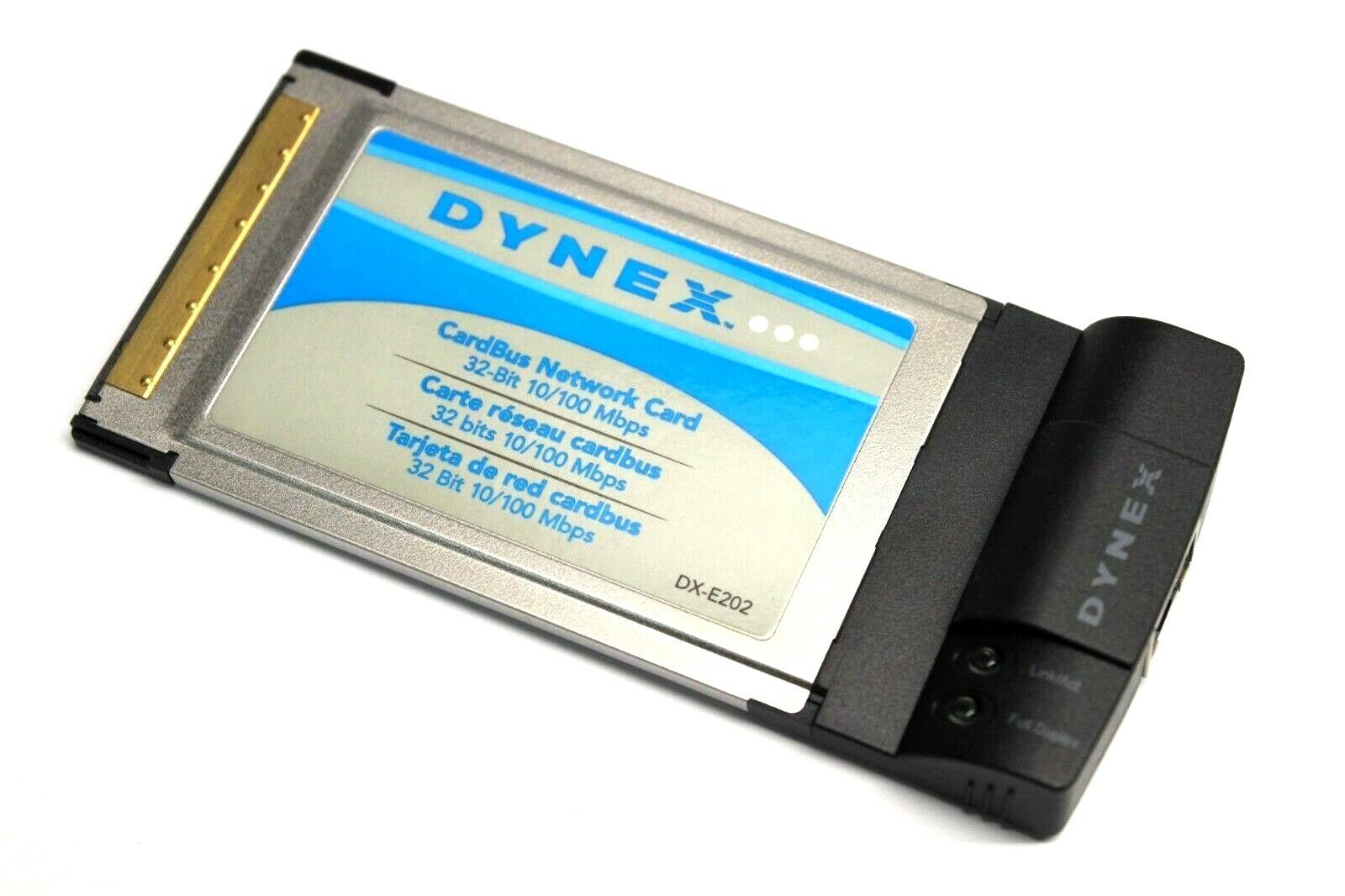 Dynex DX-E202 CardBus Network Card 32-Bit 10/100 Mbps PCMCIA for Laptop Computer