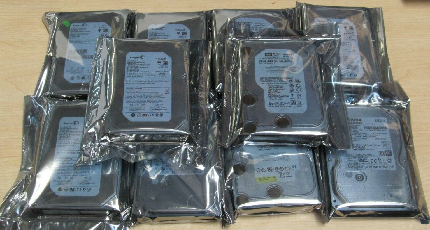 500GB SEAGATE WD HITACHI SAMSUNG SATA 3.5" Desktop Hard Drives mix