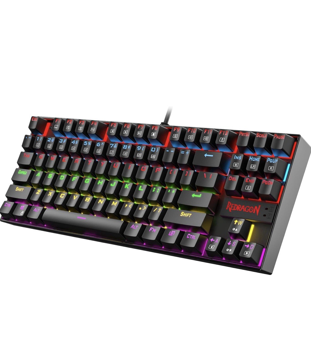 Gaming Keyboard Mechanical Keyboard K552 KUMARA by Redragon 87 Key LED RGB Ba...
