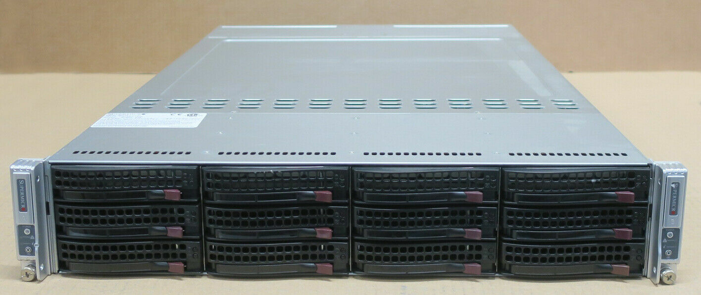 Supermicro SuperServer 6027TR-DTRF 2-Node Server X9DRT-HF 4x E5-2650 128GB Ram