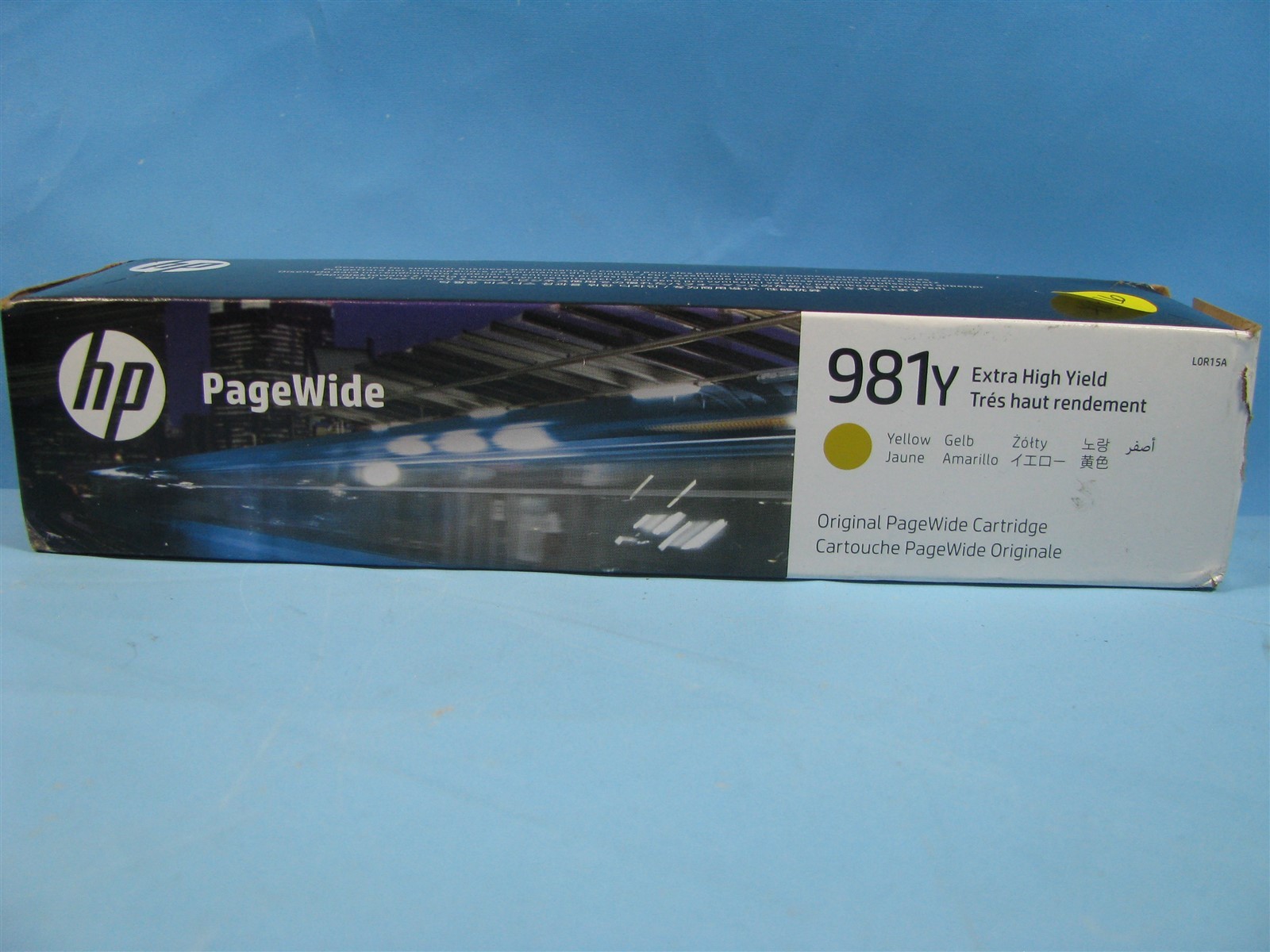 GENUINE HP 981Y EXTRA HIGH YIELD YELLOW PAGEWIDE CARTRIDGE - L0R15A EXP OCT 2028