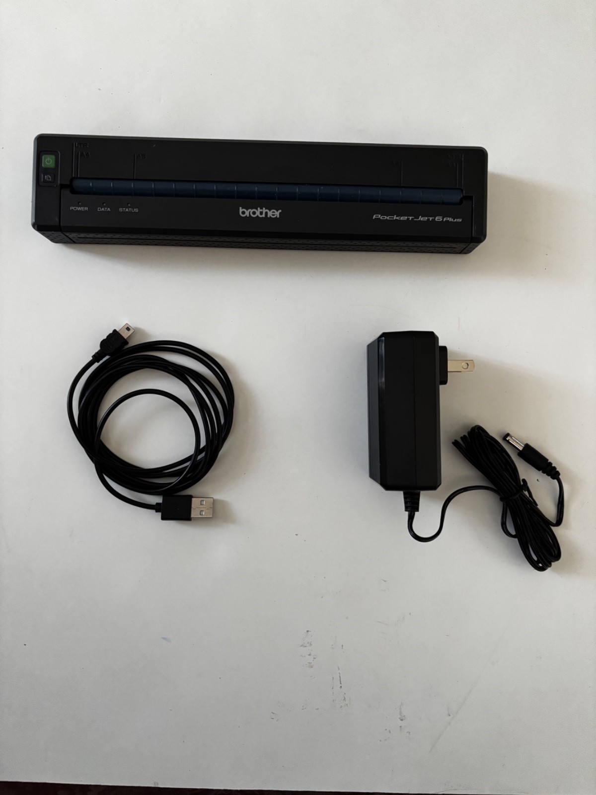 Brother PocketJet 6 PJ622/623 Portable Thermal Printer, Adapter, USB