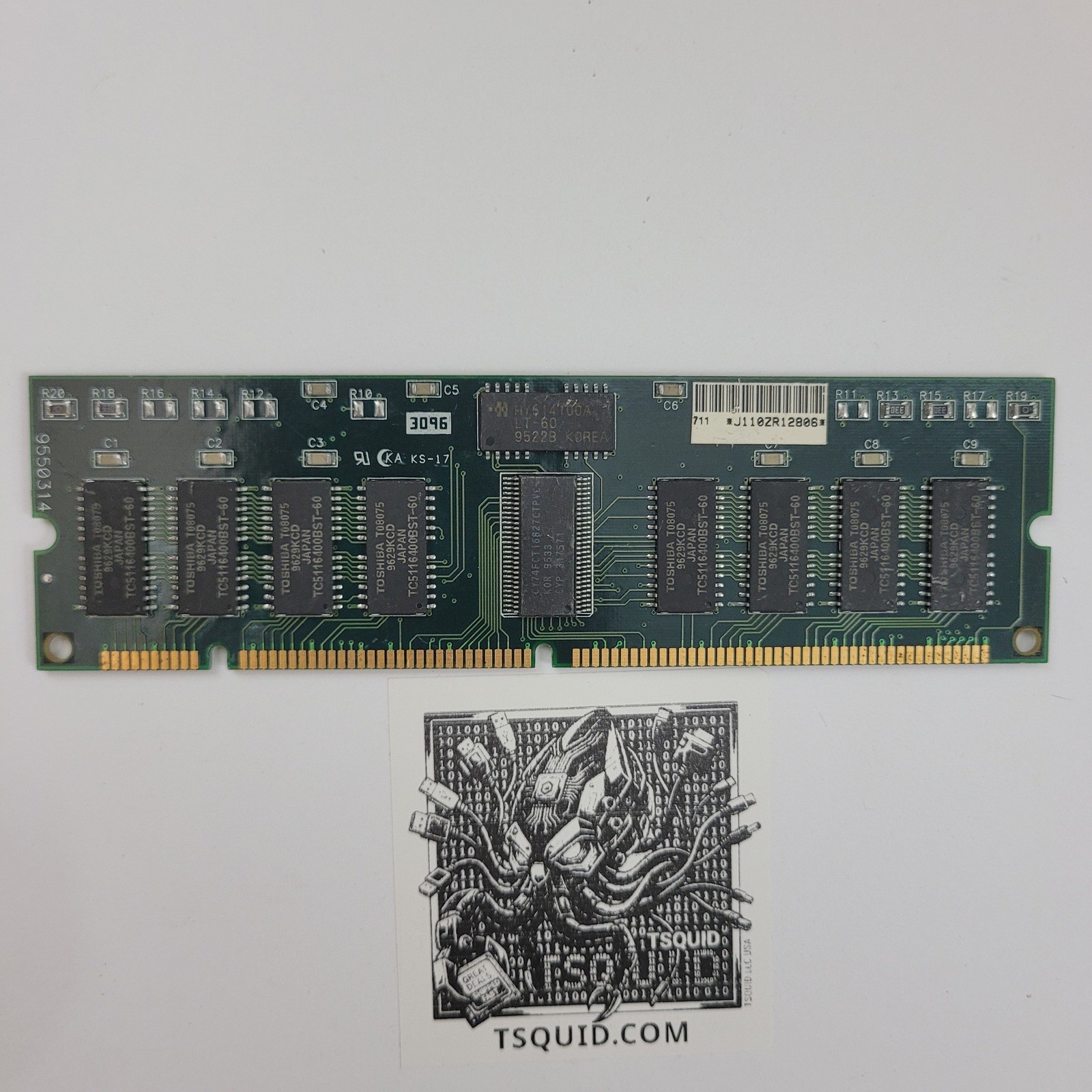 Toshiba 32MB TC5116400BST-60 60ns 168-Pin DIMM Buffered RAM Retro Mac Apple PC