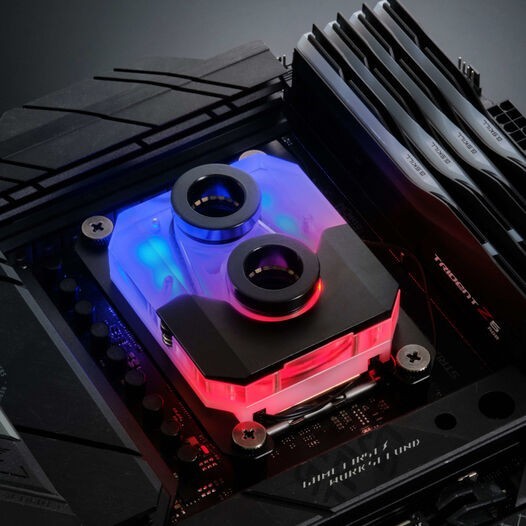 Phanteks Glacier EZ-Fit 450CPU Copper CPU Water Block, Intel 1700, AM4 AM5 BLACK