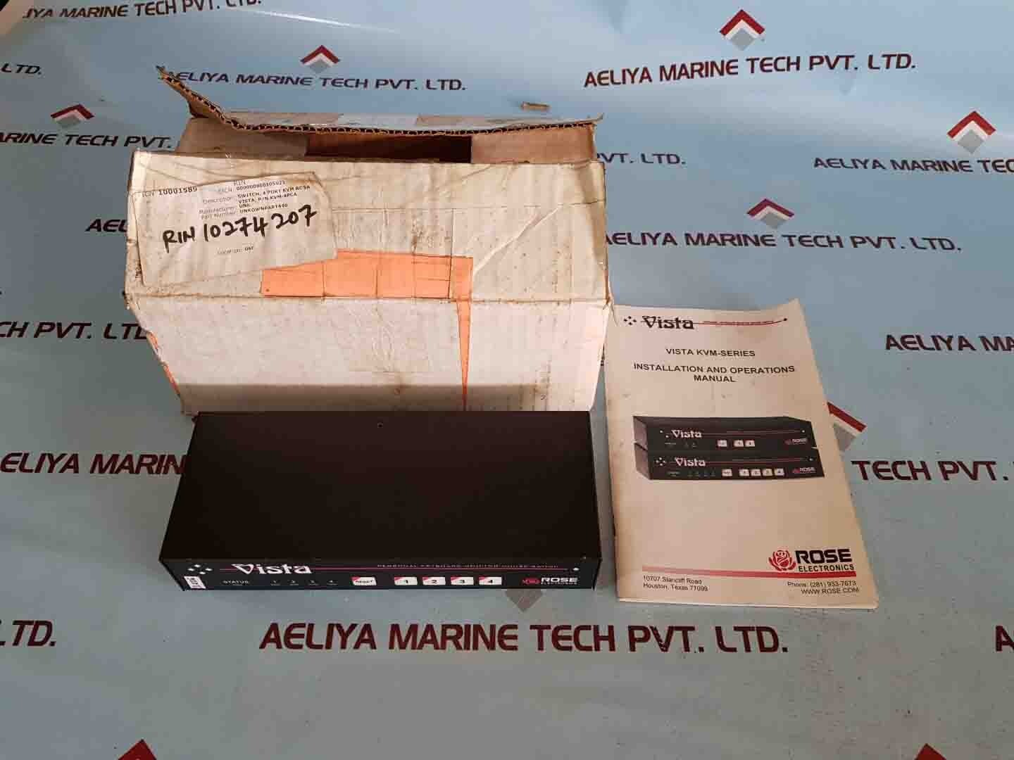 Rose Electronics Vista Kvm-4PCA Personal Keyboard-monitor-mouse Switch 4 Port