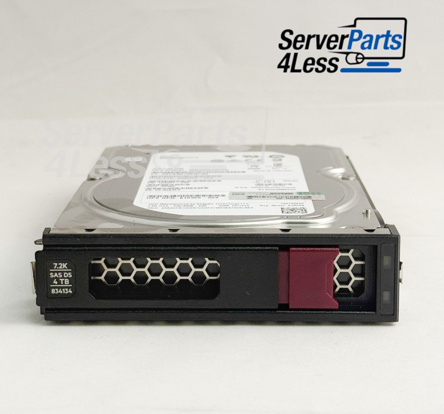 834134-001 HPE 4TB 12G SAS 7.2K 3.5IN MDL LP HDDK LFF LP DS HDD 833928-B21