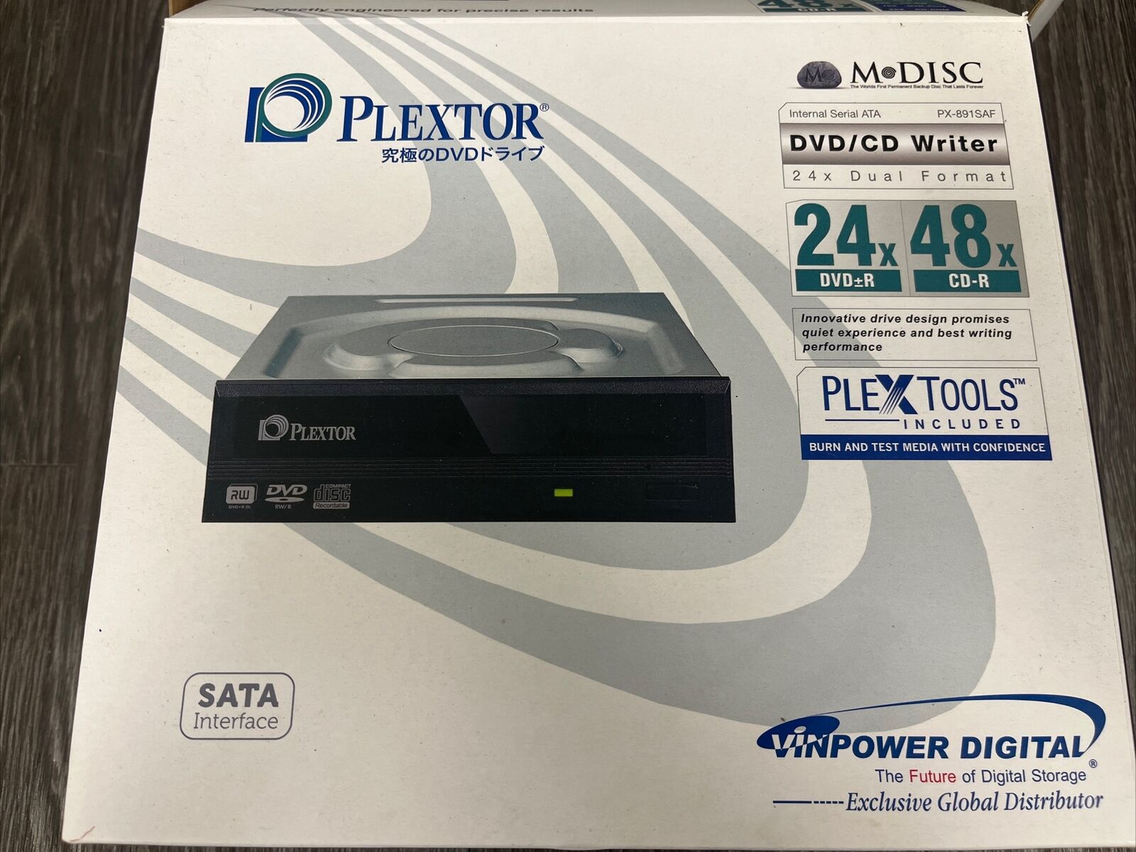 Digital Plextor PlexWriter PX-891SAF-R 24X SATA DVD +/- RW Dual Layer Burner