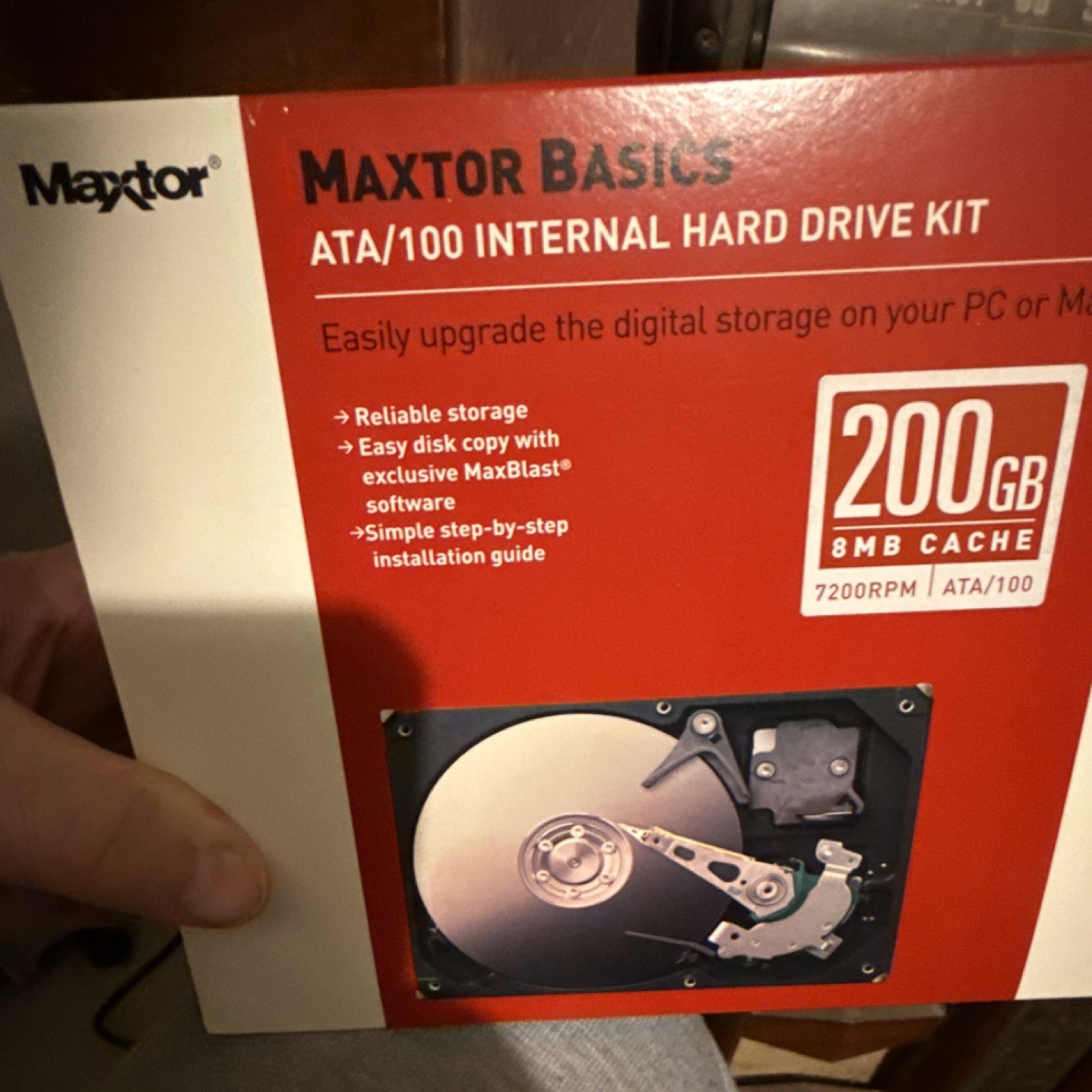Maxtor Basics 200GB 3.5" ATA/100 Internal HDD 8MB Cache 7200RPM MaxBlast