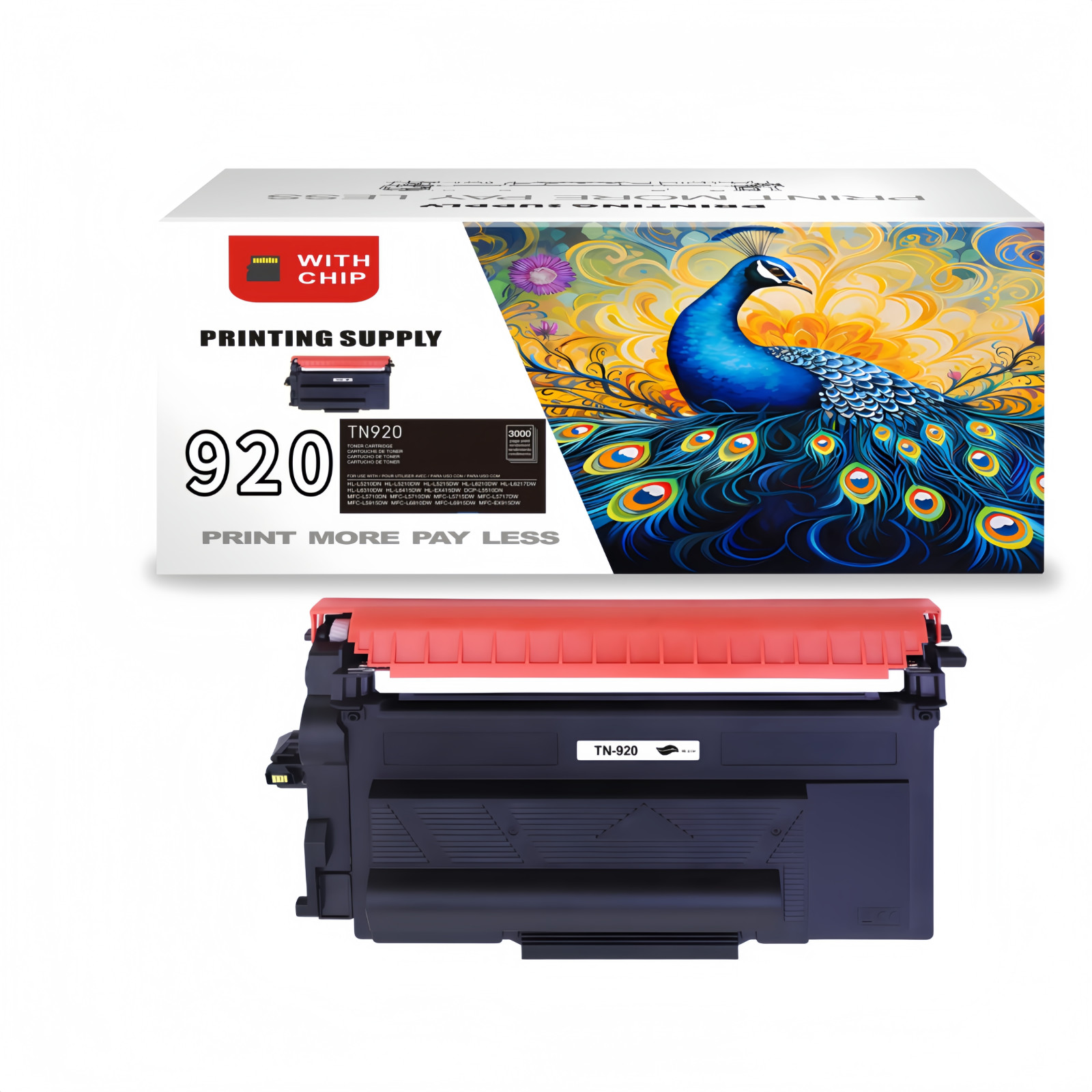 1 PK TN920 Toner Compatible for Brother TN920 TN920XL HL-L6217 HL-L6310 HL-EX415