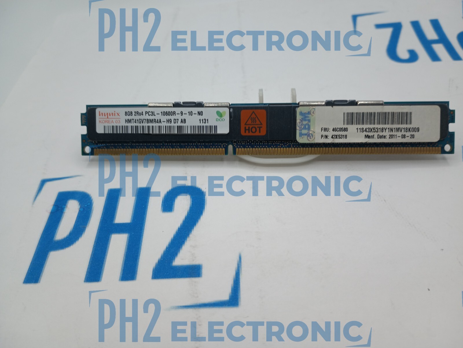 IBM HMT41GV7BMR4A-H9	43X5318	46C0580 HYNIX 8GB 2RX4 PC3L-10600R VLP