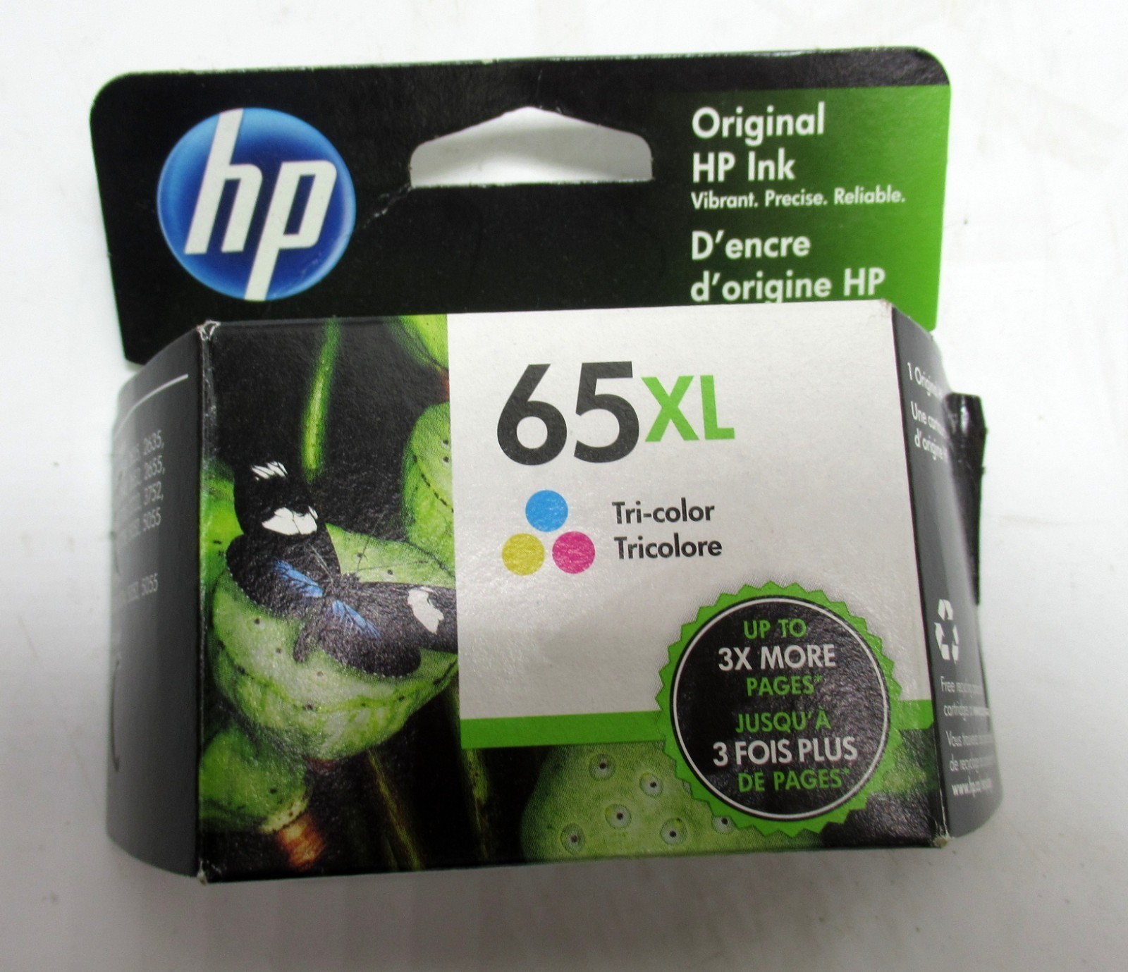 Genuine HP 65XL (N9K03AN) Tri-Color Ink Cartridge