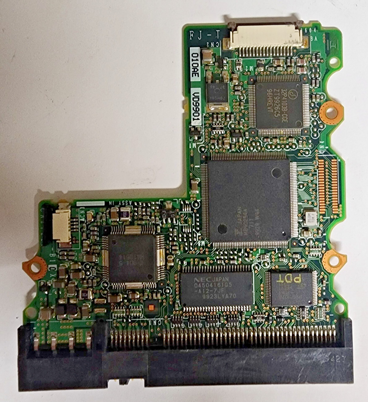 Fujitsu MPD3043AT 4.3GB IDE HDD PCB Board w Cover Plate Vintage 1999 Working
