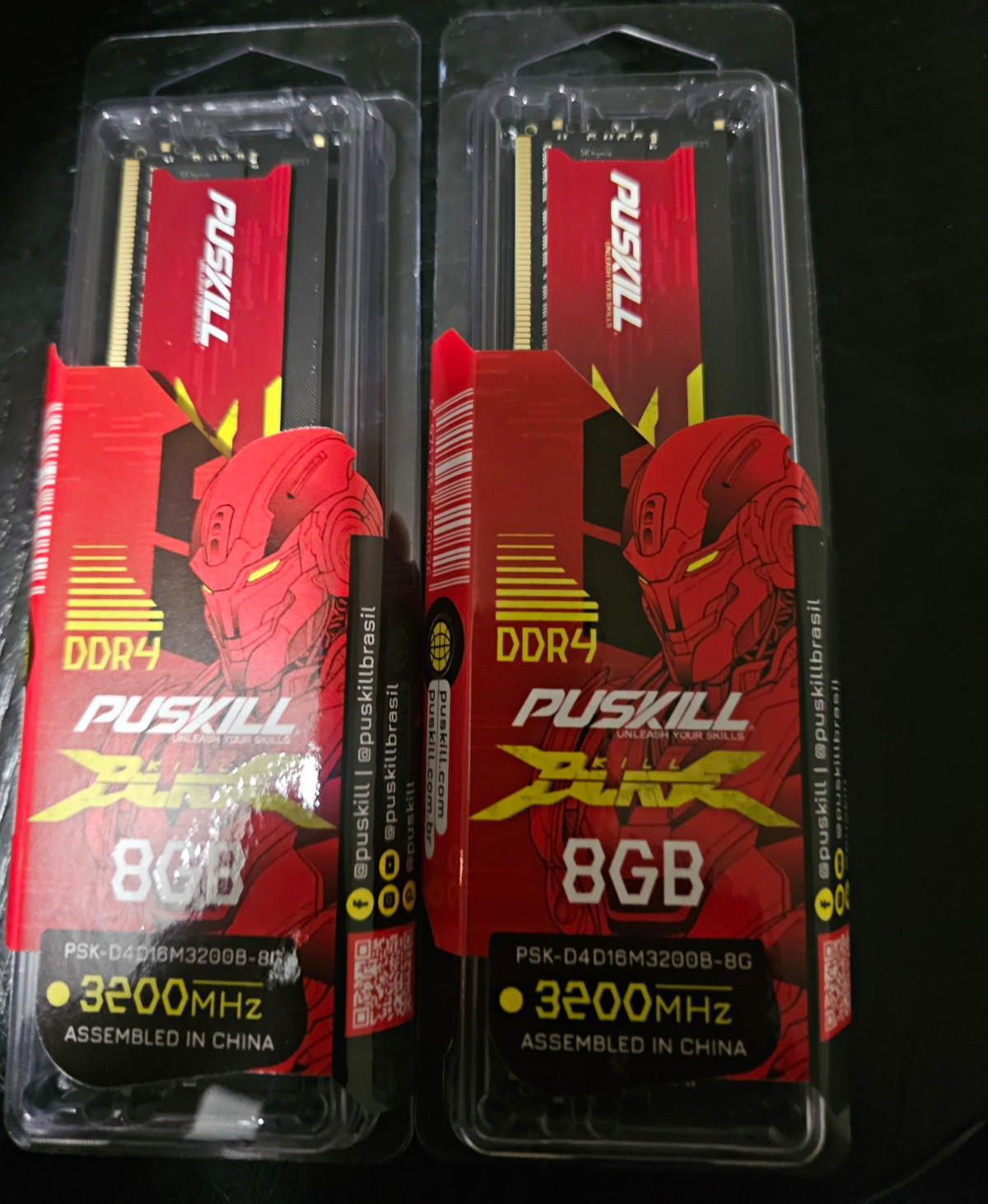 PUSKILL BLADE DDR4-3200 16GB (2x8GB) 288-Pin DIMM Desktop RAM
