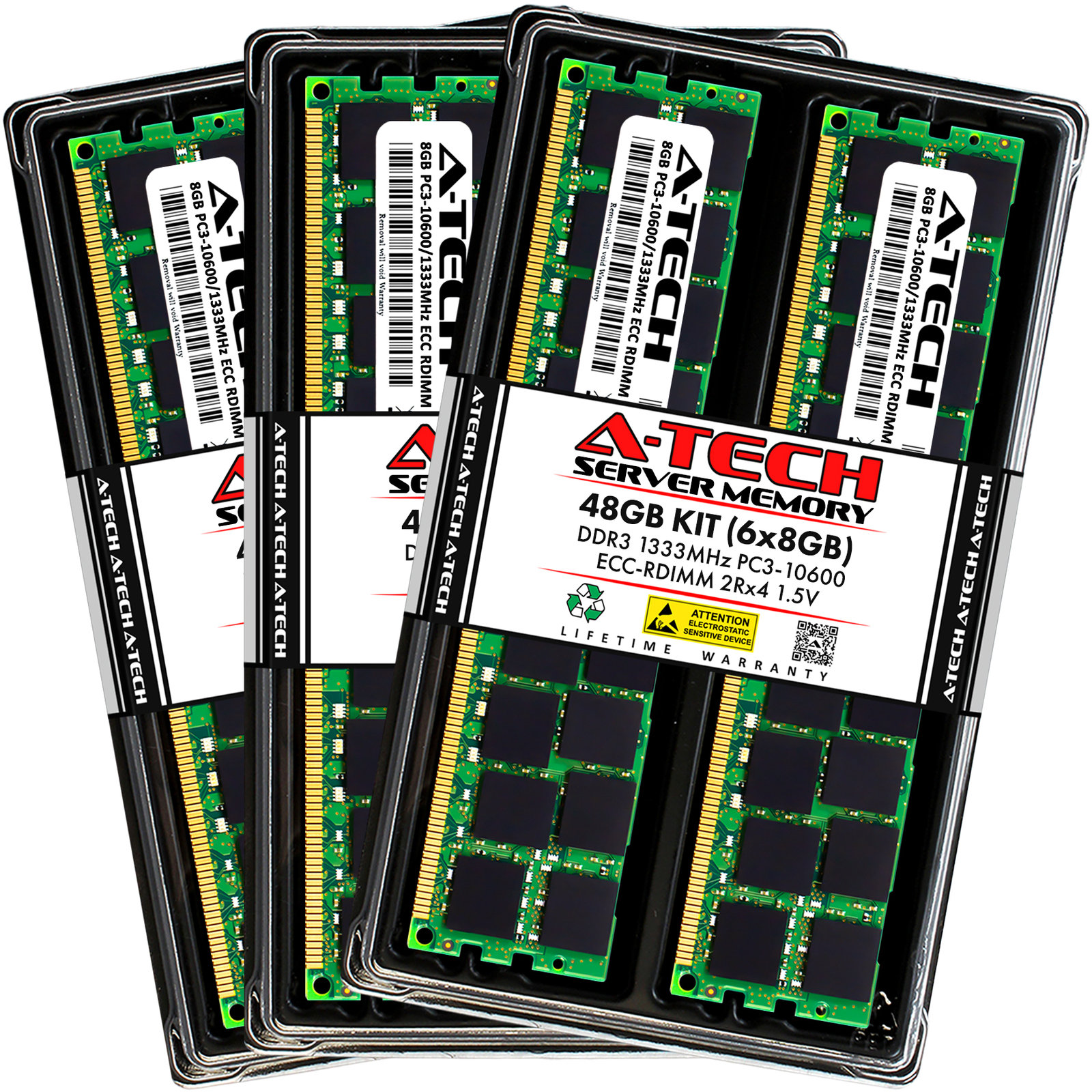 48GB 6x 8GB PC3-10600R RDIMM Supermicro X8DTU-F Memory RAM
