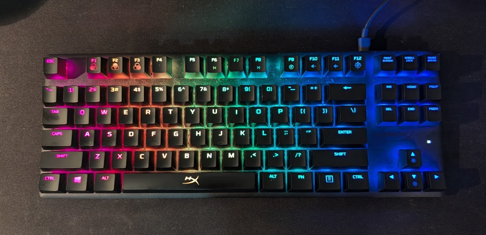 HyperX Alloy Origins Core TKL Mechanical Gaming Keyboard RGB Red Linear Switches