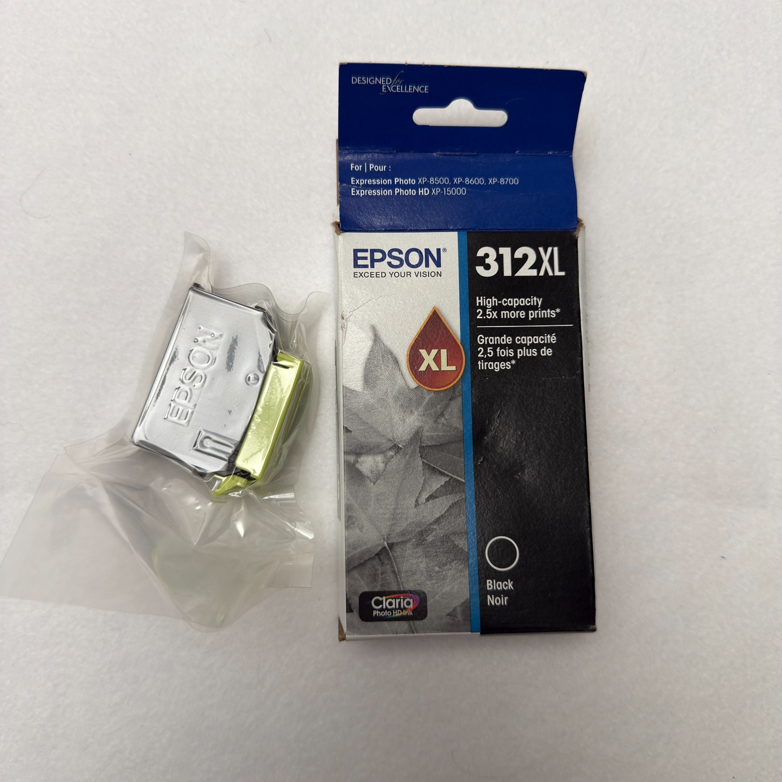 Genuine Epson 312XL Black Ink - T312XL120-S New Open Box Exp 03/2027