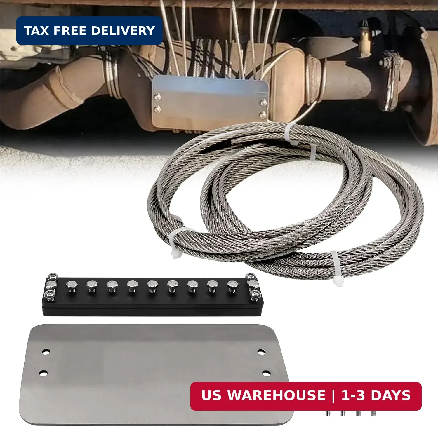 RULLINE Catalytic Converter Anti-Theft Shield, Universal Fit