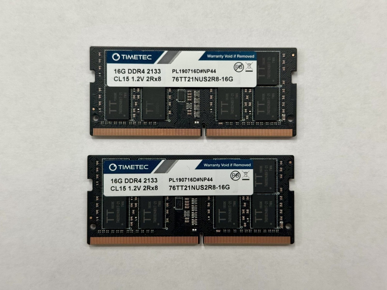 Timetec 32GB (2x16GB) DDR4-2400 SODIMM | 76TT21NUS2R8-16G