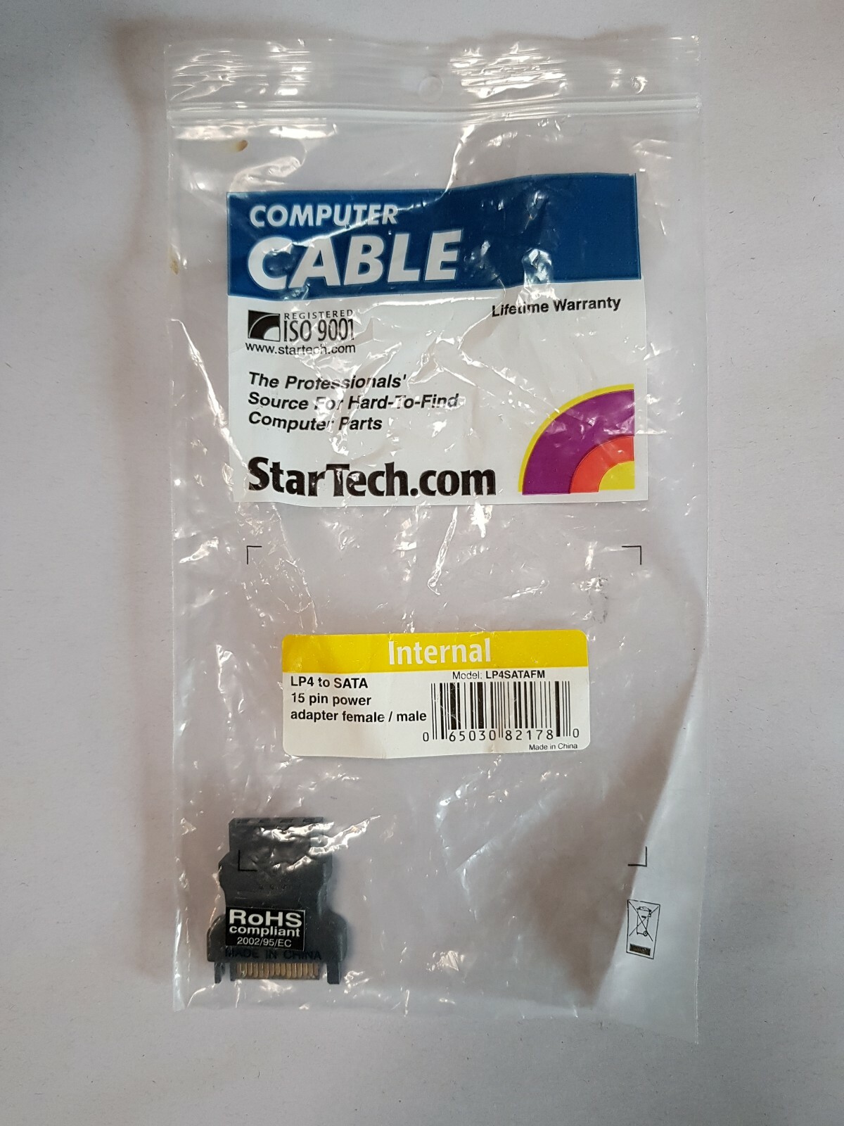 StarTech SATA to LP4 Power Cable Adapter, LP4SATAFM