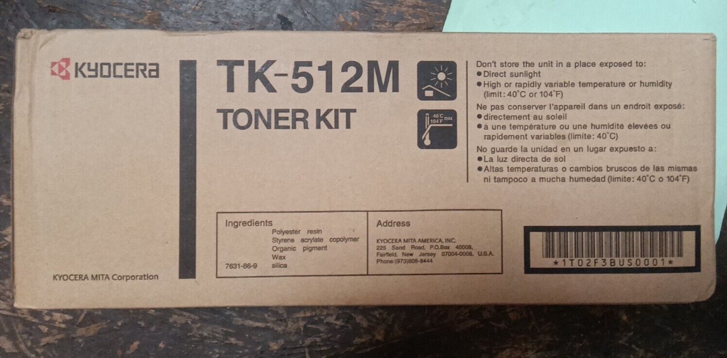 TK-512M Genuine Kyocera Magenta Toner Kit FS-C5020N C5030