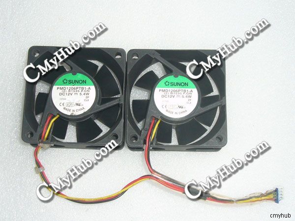 SUNON PMD1206PTB1-A (2).B1535.F.GN DC12V 5.4W 6025 6CM 60x60x25mm Cooling Fan