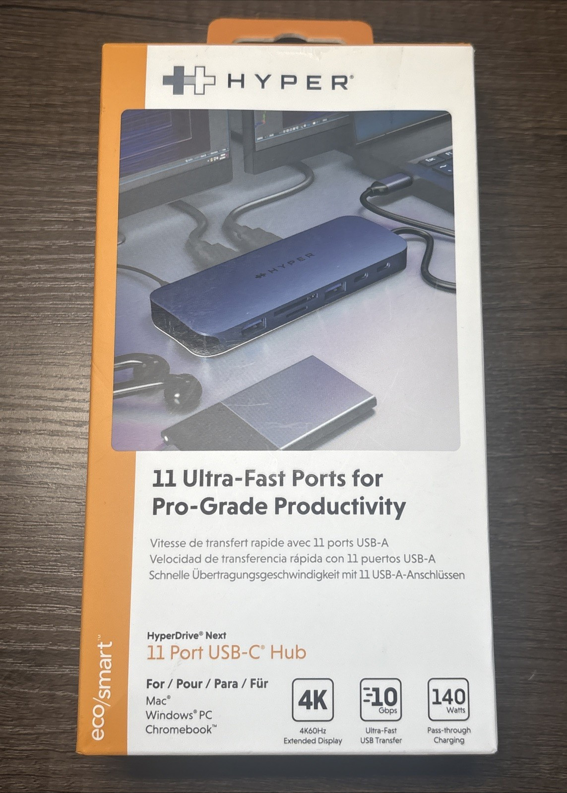 Hyper - HyperDrive Next 11 Port USB-C Hub- MacBook/PC HD4006GL Midnight Blue