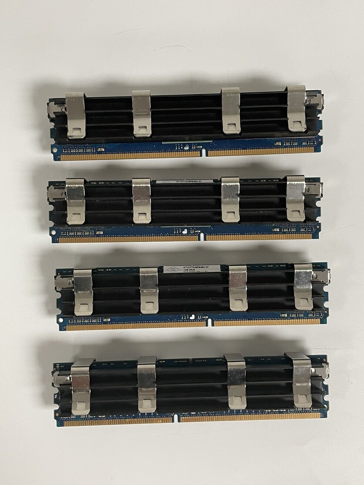 Nanya 4GB DDR2 Ram (4x1GB) ~ NT1GT72U8PB4BD-3C ~ 2Rx8 PC2-5300F-555-11-B4