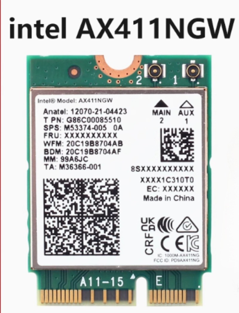 Intel AX411NGW WiFi 6E M.2 CNVIO2 Bluetooth 5.3 Network Card