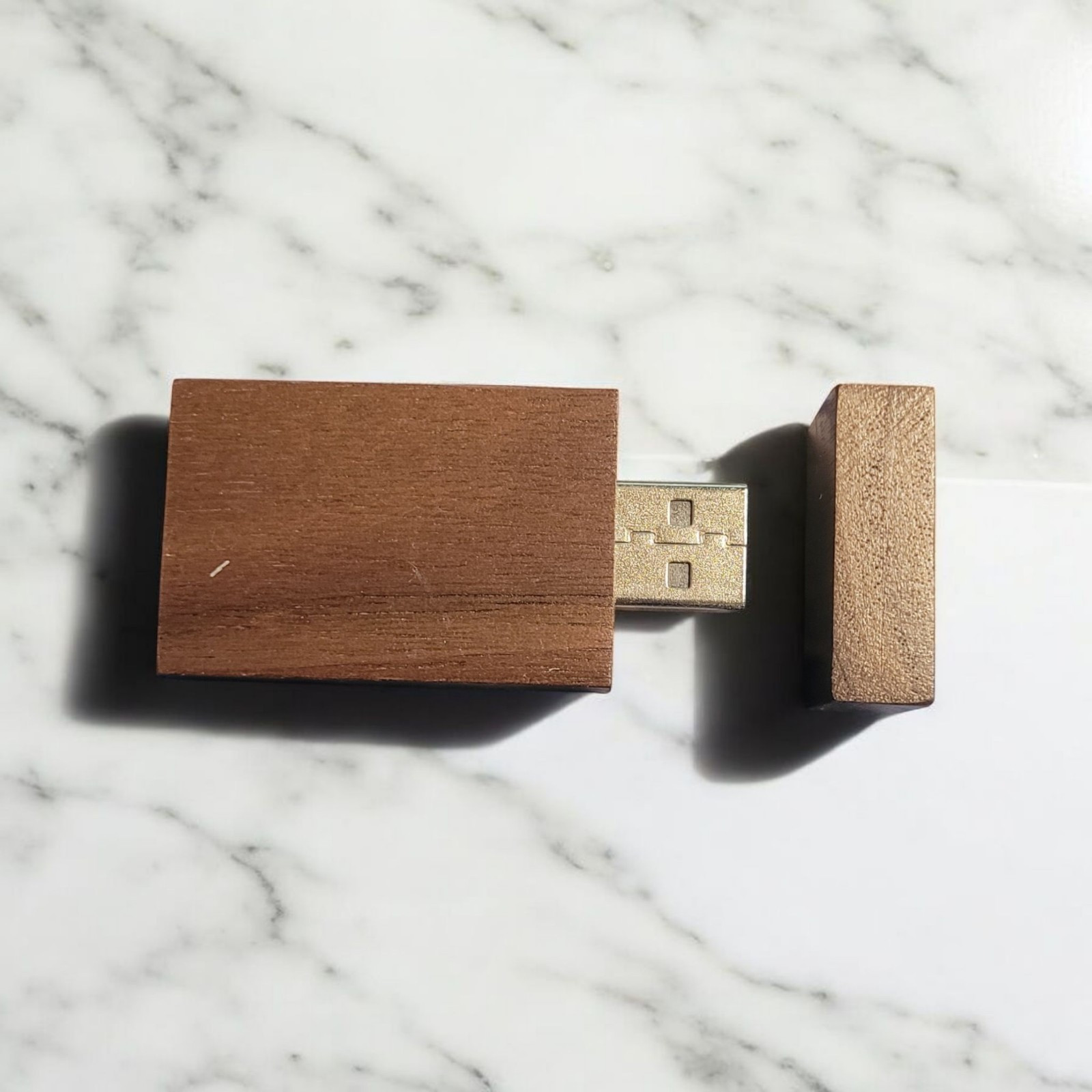 Wood Enclosed USB 3.0 Flash Drive Memory Stick Thumb 14Gb W Cap