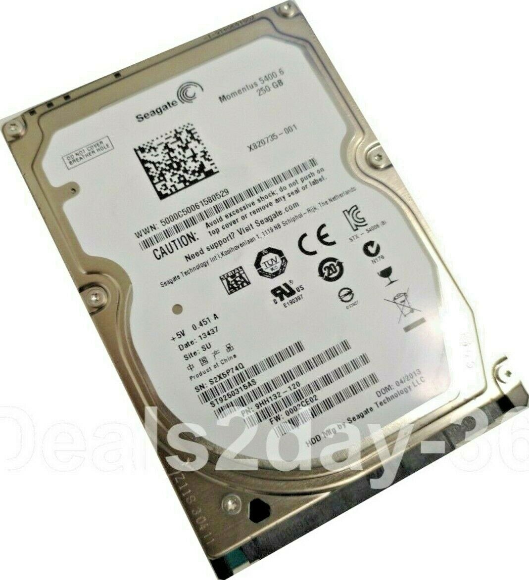 Seagate ST9250315AS 250GB  5400RPM 2.5" SATA 3.0Gb/s Laptop PS4 XBOX Drive