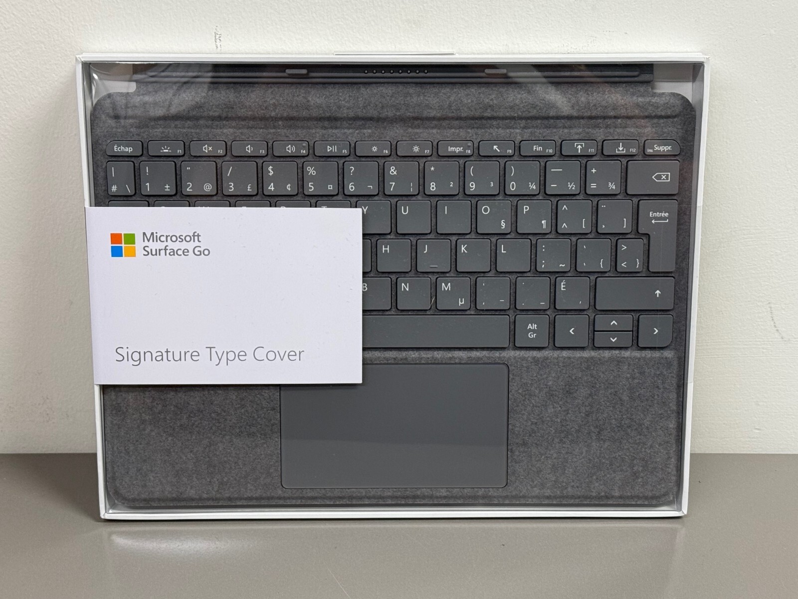 New Microsoft Surface Go Signature Type Cover Platinum French Layout KCS-00127