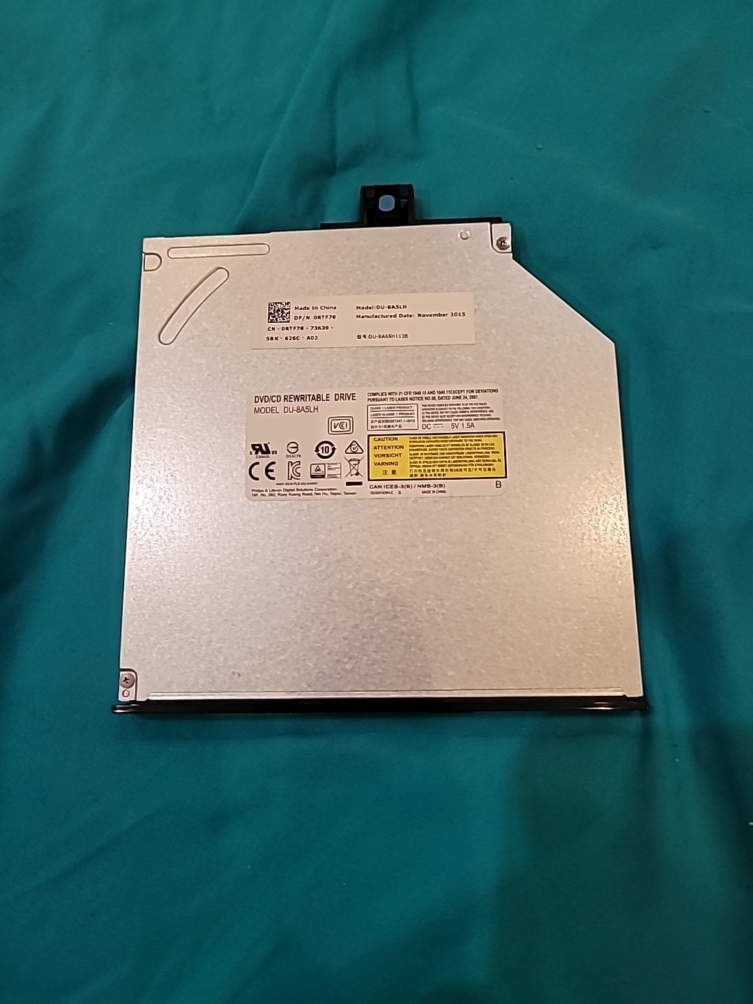 Dell RTF78 Lite-On DU-8A5LH DVD±RW SATA SlimLine Optical Drive  