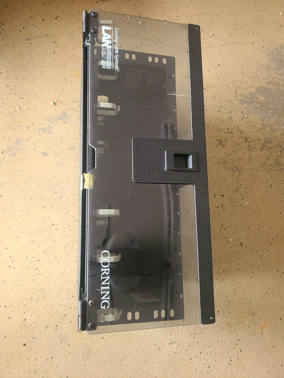 Corning Closet Connector Housing LANscape CCH-04U 4 Rack Unit Holds 12 Panels