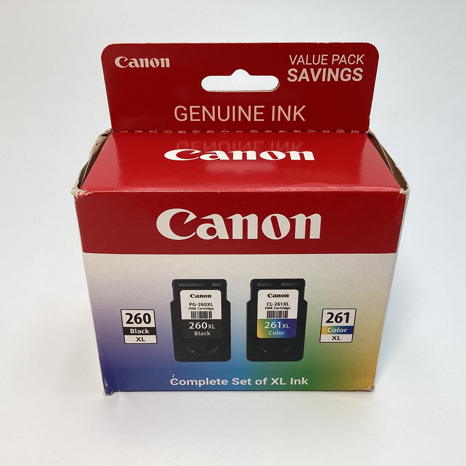 Canon PG-260XL / CL-261XL Genuine Ink Cartridge Value Pack Black & Color