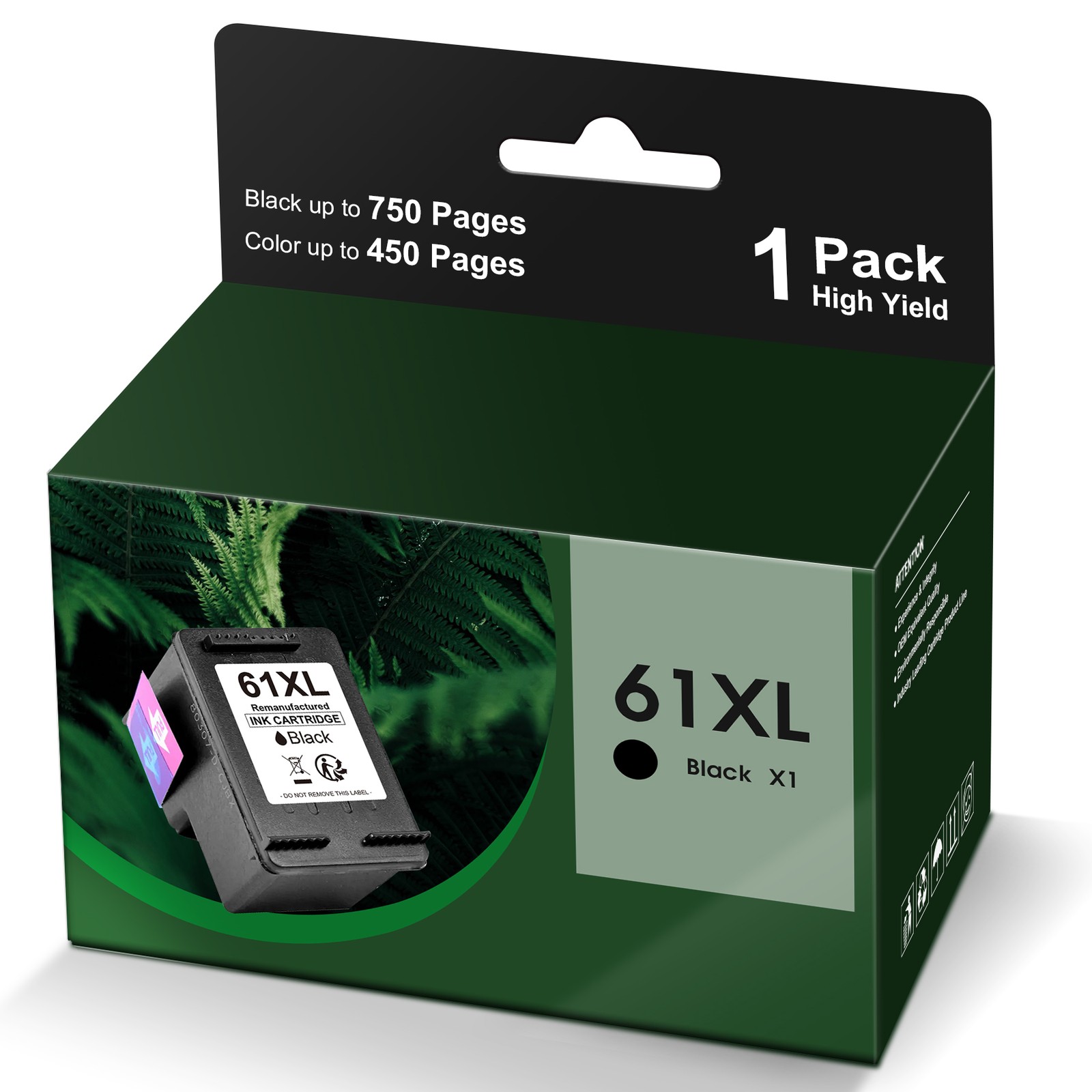 61XL Ink Cartridge Combo Pack for HP Ink 61 Works with HP Envy 4500 5530 Printer
