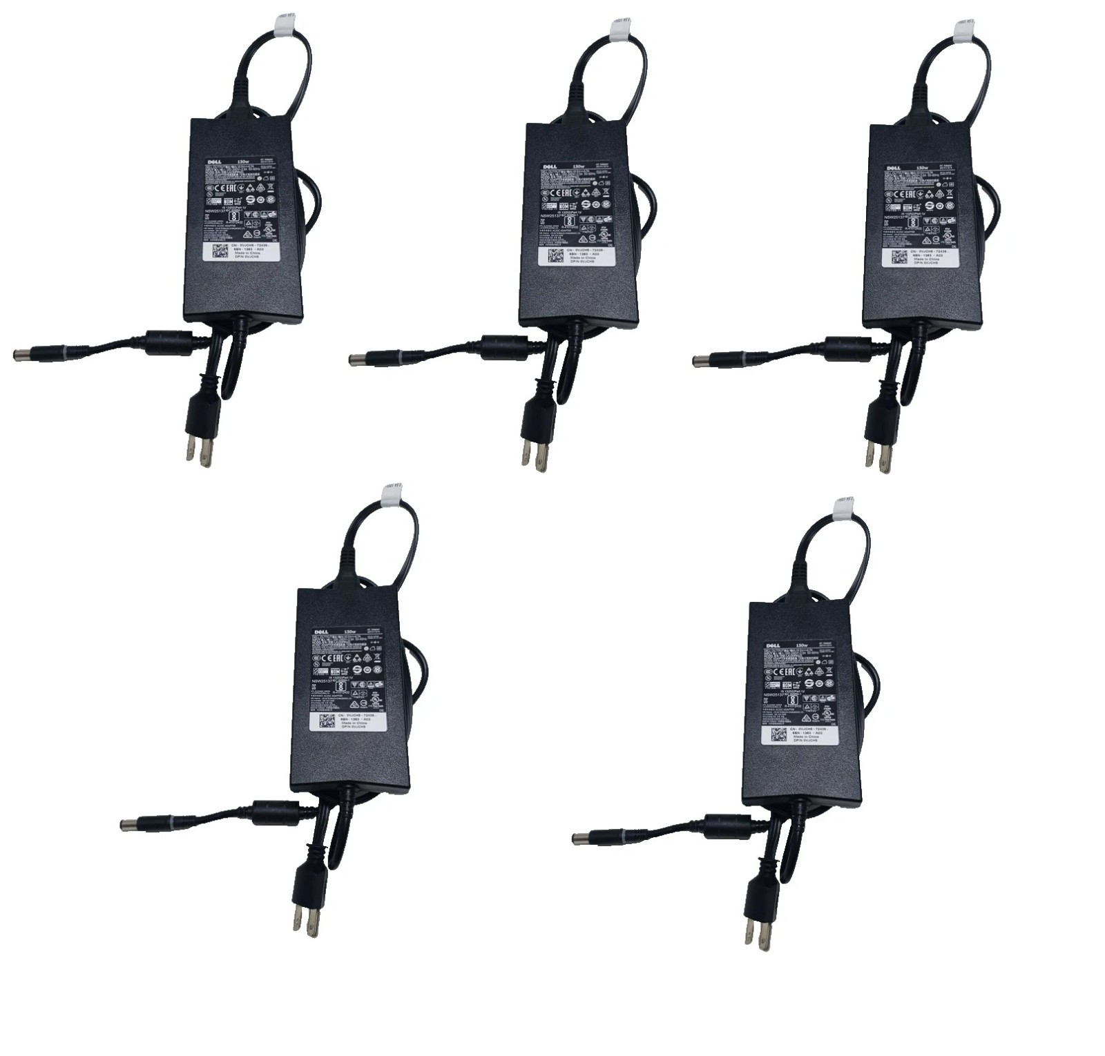 5pcs OEM 130W DELL 7.4mm Tip AC Adapter Charger for PA-4E LA130PM121 DA130PE1-00