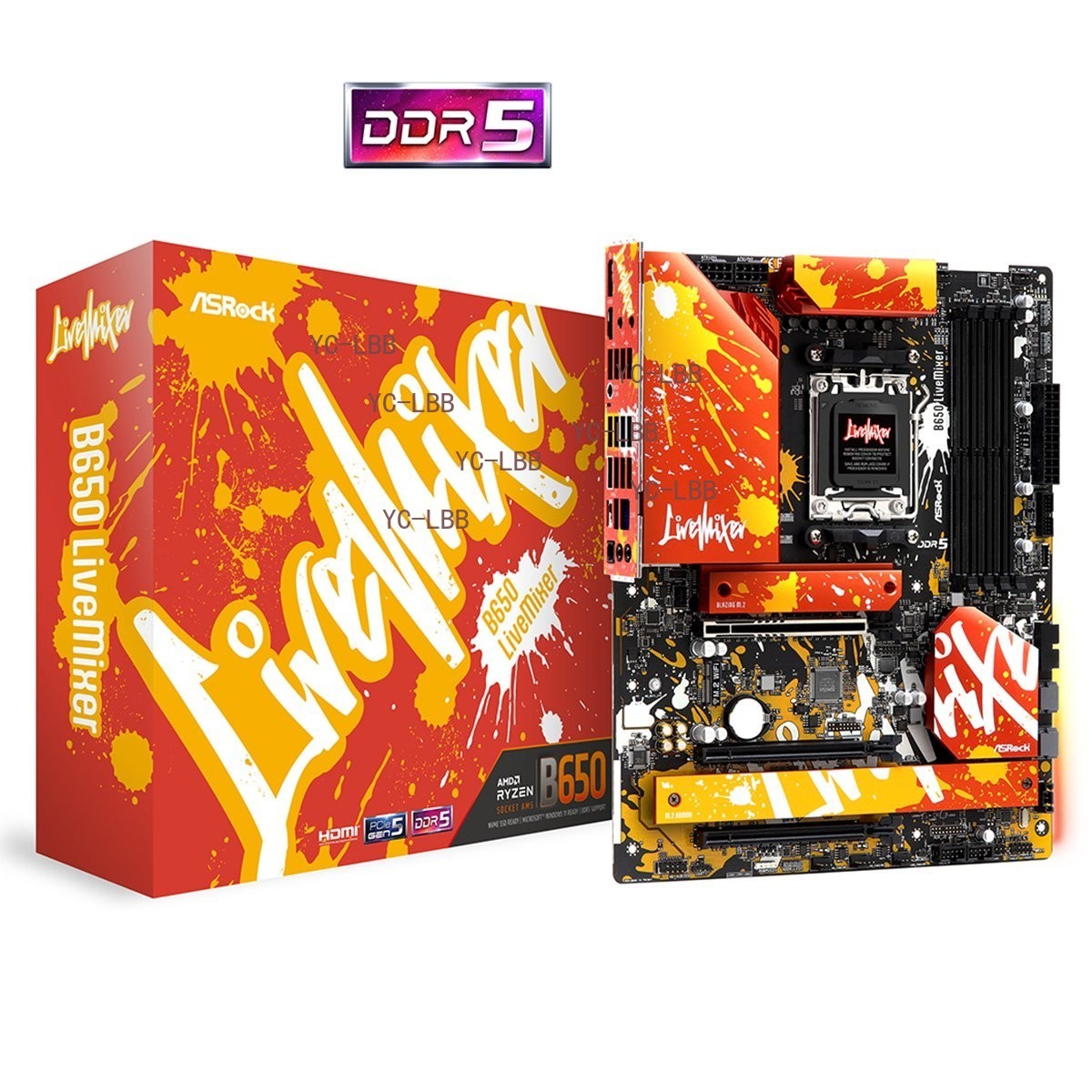 ASROCK B650 LiveMixer AM5 DDR5 Motherboard