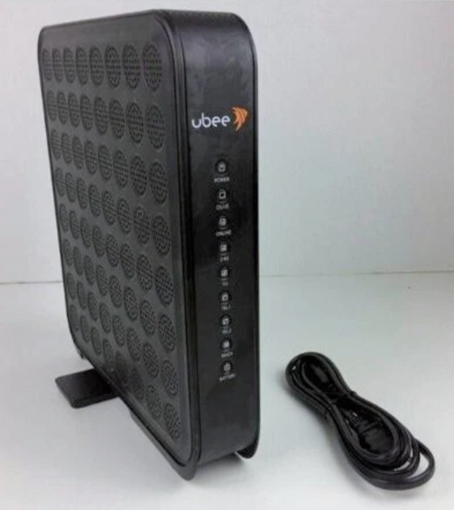 Ubee DVW32CB Telephone Modem Advanced Wireless Voice Gateway with power cord
