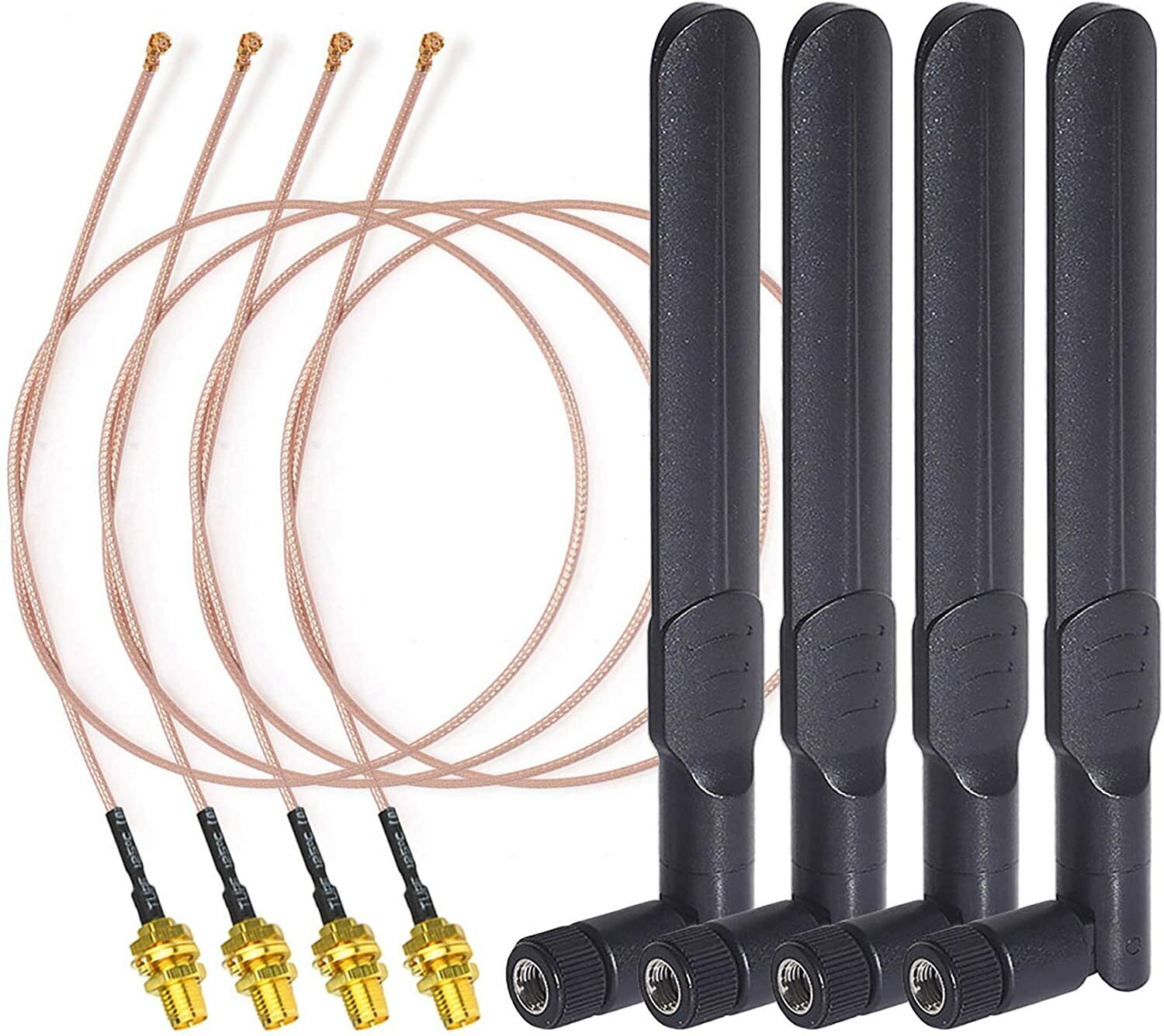 4x Dual Band WiFi Aerial for Wireless Mini PCI Express PCIE Network Card Adapter