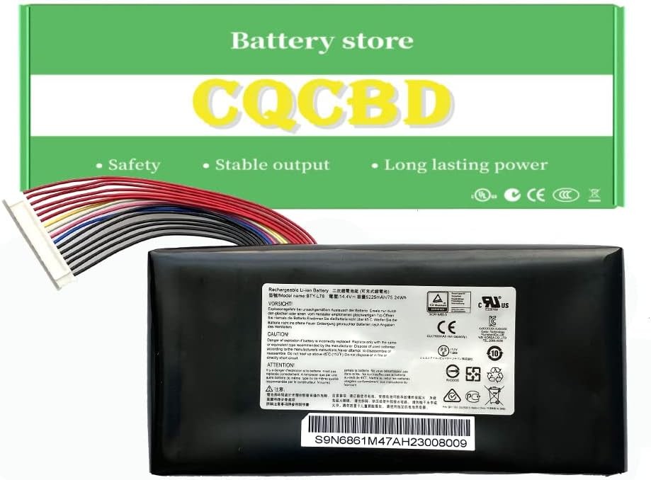 BTY L78 Battery for MSI GT62VR 6RD 6RD 033CN 6RD 093XCN GT73 GT73VR 6RE 013CN